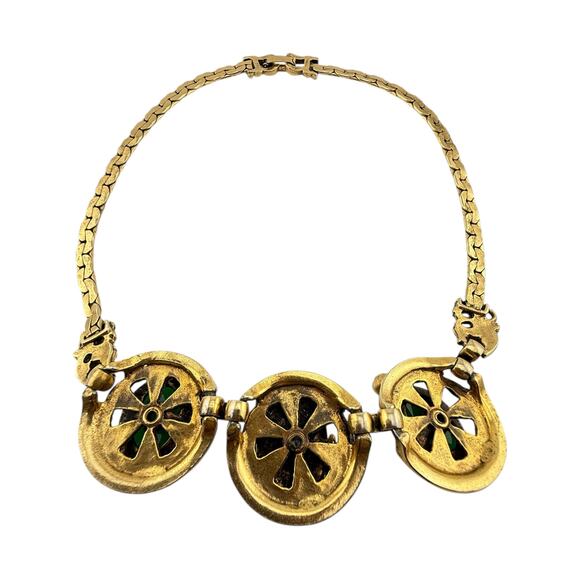 Vintage Selro Asian Princess Faux Jade Necklace - Picture 5 of 7